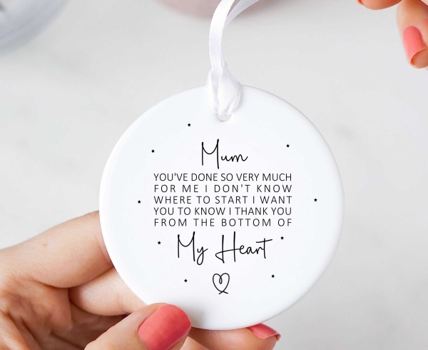 Mum You've Done So Very Much For Me Sentimental Poem Ceramic Keepsake Gift